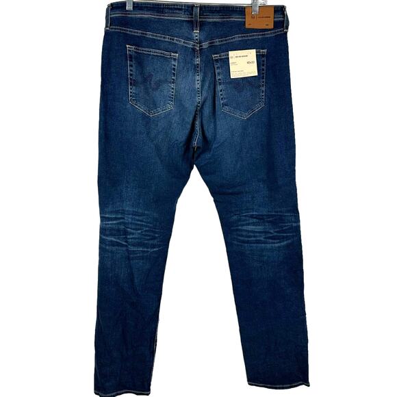 AG Adriano Goldschmied NWT Everett Slim Straight Jeans Size 40 x 33 Dark Blue - Picture 3 of 12
